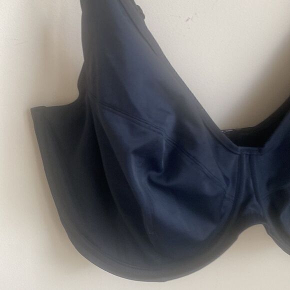 ElomiI Black Full Coverage Wired Bra 40L - Picture 2 of 7